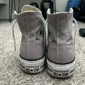 Grey Platform High Top Converse